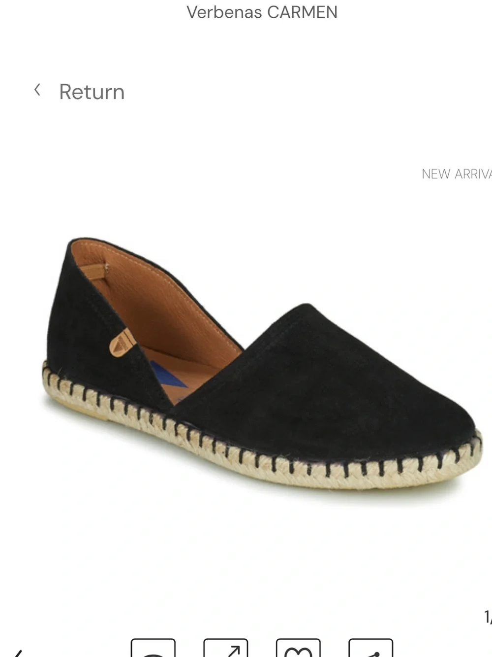 Mediterrarea hand made in Spain Navy Suede Espadrille Flats - Women's Slip-On 39